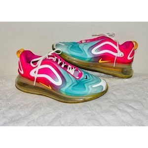 Nike Air Max 720 Teal Tint Multicolor Gold Womens Shoes CJ0567-300 Size 9.5